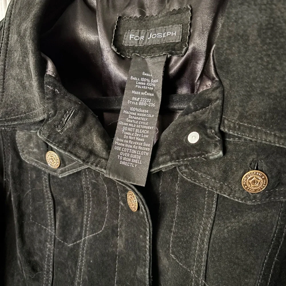 Black suede jacket - Picture 2 of 2